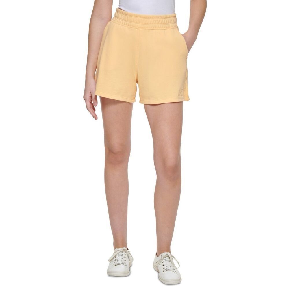 Calvin Klein Womens Midi Shorts Yellow Size Xl